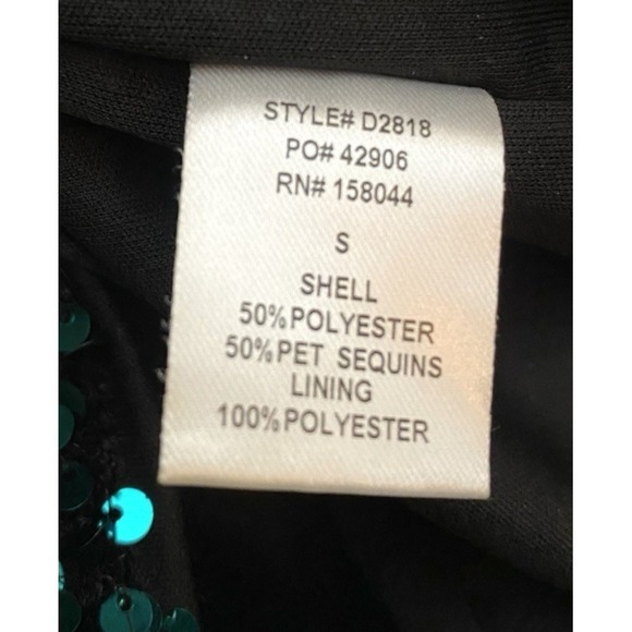 Altar'd State Womens Teal Green Sequined Mini Dress Size S Small Square Neck - Picture 8 of 9